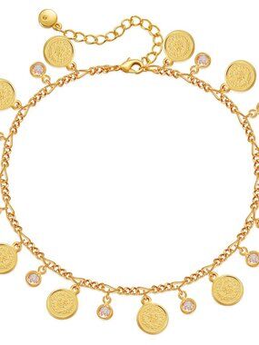 18k Gold Plated Anklet Ankle Bracelets for Women
